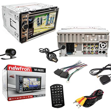 DOUBLE TEYP 6.2 4X50W GPS/DVD/BT/USB/SD/FM/AUX KAMERALI NEWFRON NF-N6201