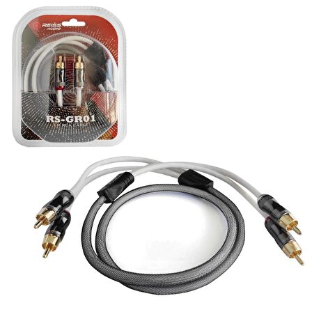 KABLO 2RCA 2RCA 1MT GOLD REISS AUDIO RS-GR01