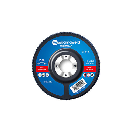 Magmaflap Flap Disk 60 Kum - Zr 115 X 22 10 Adet