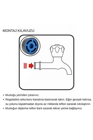 Avantaj Paketi (100’lü) – Bahçe Musluğu Gömme Debi Regülatörü 9 L/DK | %65 Su Tasarrufu