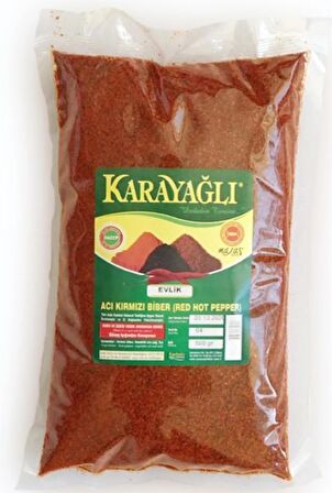 (500GR) Birinci 1. Kalite Maraş Doğal Acı Evlik Yağlı Saf Kırmızı Yaprak Pul Biber Baharat