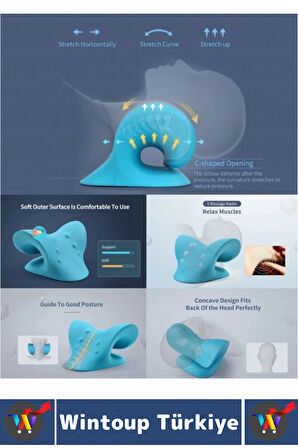 Premium Boyun Omuz Sırt Sertlik Gerginlik Ağrı Azaltan Gevşetici Rahatlatıcı Yastık 20 X 15 X 12 Cm