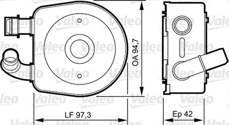Psa Otomatık Sanzıman Yag Sogutucusu C5 Ew7j4 (1,8 I 16v) C3 C3 II Tu3jp (1,4 8v) Al4 Sanzıman - Valeo 818888