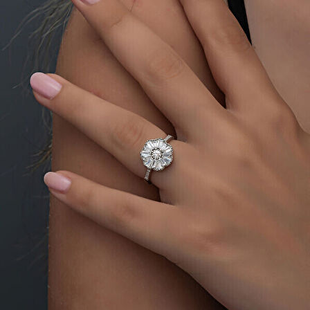 Baget 925 Ayar Gümüş Kadın Yüzük