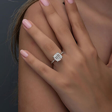 Baget 925 Ayar Gümüş Kadın Yüzük