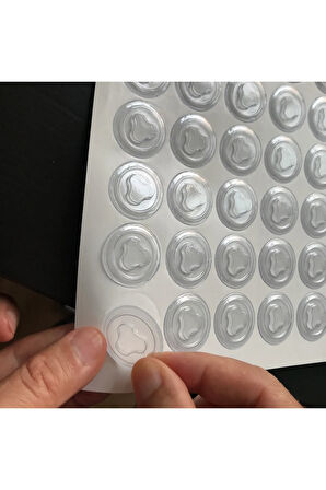 Masa Sandalye Sehpa Mobilya Ayağı Çizme Ve Ses Önleyici Yapışkanlı Plastik Şeffaf 500 Adet