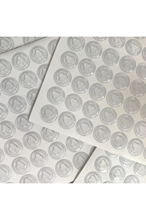 Masa Sandalye Sehpa Mobilya Ayağı Çizme Ve Ses Önleyici Yapışkanlı Plastik Şeffaf 500 Adet