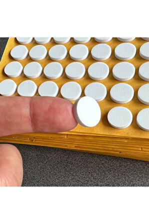 Yapışkanlı Kapı Tamponu, Kapı Pencere Stoperi Beyaz 1000 Adet