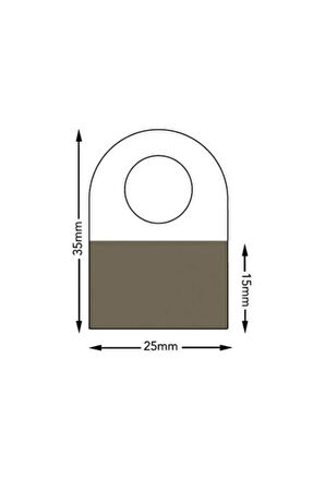 Kutu Askısı 2,5×3,5 cm Rulo 1000 Adet 250gr Ht351