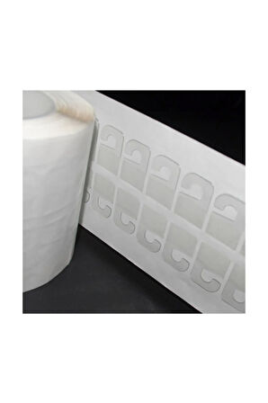 Ürün Yapışkanlı Askı Etiketi Kanca 4×2,8 cm Rulo (1000 adet – TA250gr) HT349
