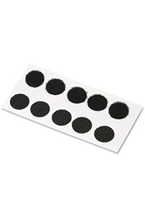 100 Adet 2 Cm Siyah Yuvarlak Kesim (para Para), Cırt Bant, Arkası Yapışkanlı (dişi-erkek Takım)