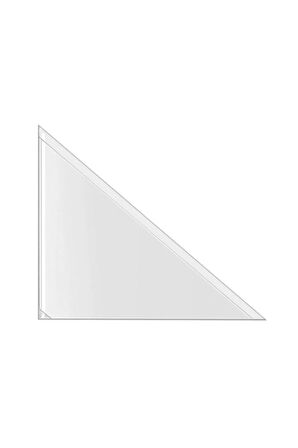 Plastik Dosya Cebi Üçgen Arkası Yapışkanlı, 15×15 Cm, 100 Adet