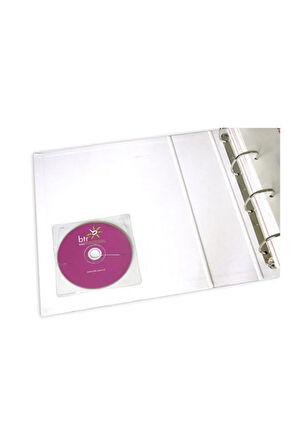 Arkası Yapışkanlı Cd Zarfı Ve Dvd Zarfı, Pvc Plastik 180 Mikron 100 Adet