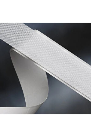 2 Cm, 25 Metre, Arkası Güçlü Yapışkanlı Cırt Cırtlı Bant Şerit (BEYAZ)