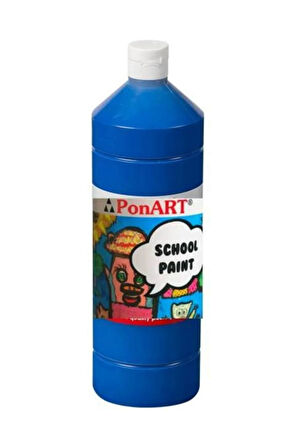 School Paint Tempera Boya 1000 ml. PSP-2211 K.MAVİ