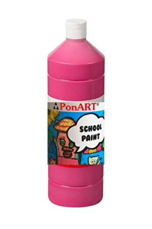 School Paint Tempera Boya 1000 ml. PSP-2238 SIKLAMEN