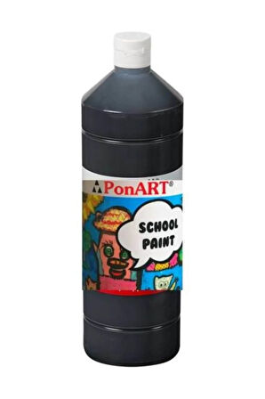 School Paint Tempera Boya 1000 ml. PSP-2260 SİYAH