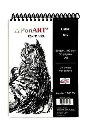 Eskiz Mix Blok Spiralli Defter