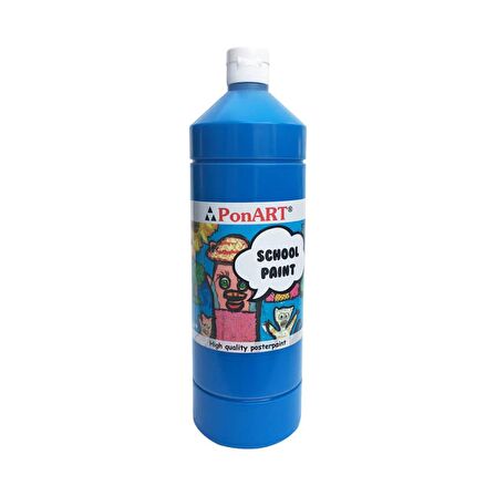 Ponart School Paint Çok Amaçlı Okul Boyası Primer Mavi 250 ml