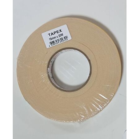 TAPEX Çift Taraflı Köpük Bant 18mm x 20 Metre