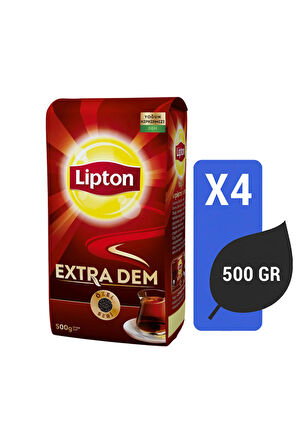 Lipton Extra Dem Dökme Çay 500 Gr X 4 Adet