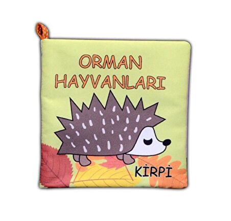 Tox Orman Hayvanları Kumaş Sessiz Kitap - Bez Kitap , Eğitici Oyuncak , Yumuşak ve Hışırtılı