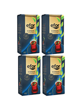 Efor Harman Siyah Çay 500 Gr X 4 Adet