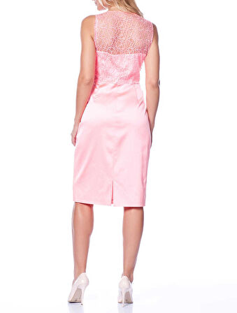 Midi Boy Elbise Coral