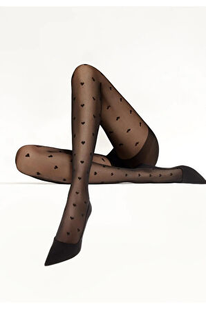 Kadın Mini Heart Külotlu Çorap