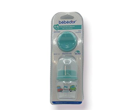 Bebedor Mini Bardak & Biberon 0-6 Ay 30 ML - Mavi