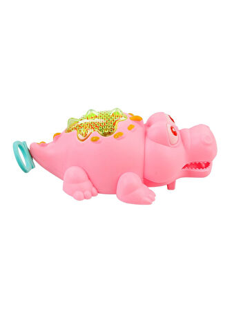 Cosby Kurmalı Işıklı Neşeli Timsah - Pembe