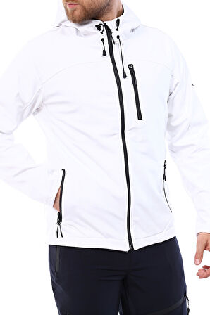 Ghassy Co.Erkek İçi Polarlı Su ve Rüzgar Geçirmez Softshell Spor Mont