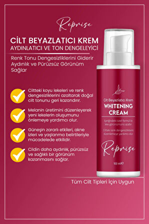 Cilt Beyazlatıcı Aydınlatıcı Leke Karşıtı Kolajen Krem, Niacinamide & Nemlendirici 100 ml