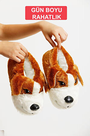 Devida Orjinal Yumuşak Taban Sevimli Köpek Panduf