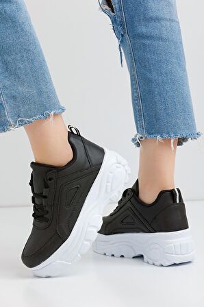 Kadın Spor Ayakkabı 6 Cm Yüksek Rahat Air Taban Günlük Sneaker X401