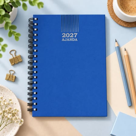 Ofisinn 2027 17x24 cm Sert Kapak Spiralli Günlük Ajanda Planlayıcı LACİVERT