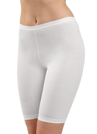 Blackspade Kadın Beyaz Boxer Büyük Beden Essential 1309