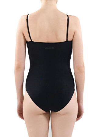 Blackspade Kadın Siyah İnce Askılı Çıtçıtlı Body 1980