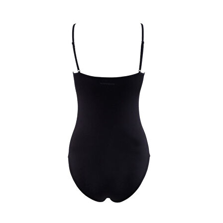 Blackspade Kadın Siyah İnce Askılı Çıtçıtlı Body 1980