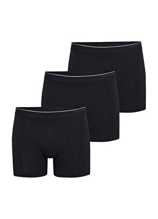 Blackspade Erkek Siyah Boxer Pamuklu 3'lü Paket 9673