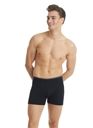 Blackspade Erkek Siyah Boxer Pamuklu 3'lü Paket 9673