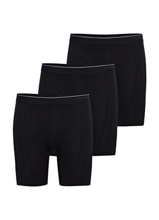 Blackspade Erkek Siyah Boxer Pamuklu 3'lü Paket 9683