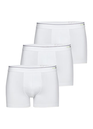 Blackspade Erkek Beyaz Boxer Pamuklu 3'lü Paket 9670