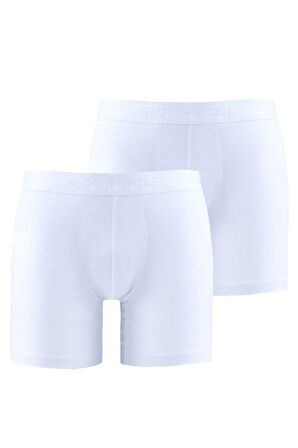 Blackspade Erkek Beyaz Boxer 2'li Paket Mood 9324