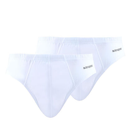 Blackspade Erkek Beyaz Slip Külot 2'li Paket Loose Fit 9627