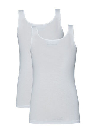 Blackspade Kadın Beyaz Atlet 2'li Paket Essential 1590