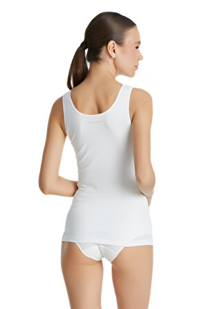 Blackspade Kadın Beyaz Atlet 2'li Paket Essential 1590