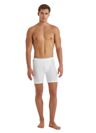 Blackspade Erkek Beyaz Büyük Beden Boxer Pamuklu 9216