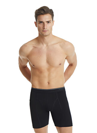 Blackspade Erkek Siyah Büyük Beden Boxer Pamuklu 9216