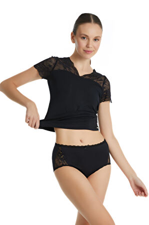 Blackspade Kadın Siyah Slip Külot 1773